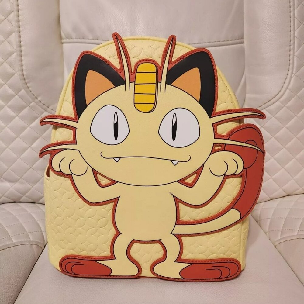 Loungefly Pokemon Meowth Cosplay Mini Backpack NWT​